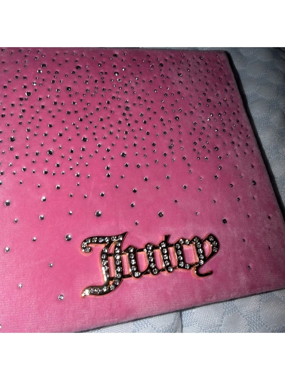 Juicy Couture Rhinestone Eyeshadow Palette Mirror Pink Makeup Collector Gift